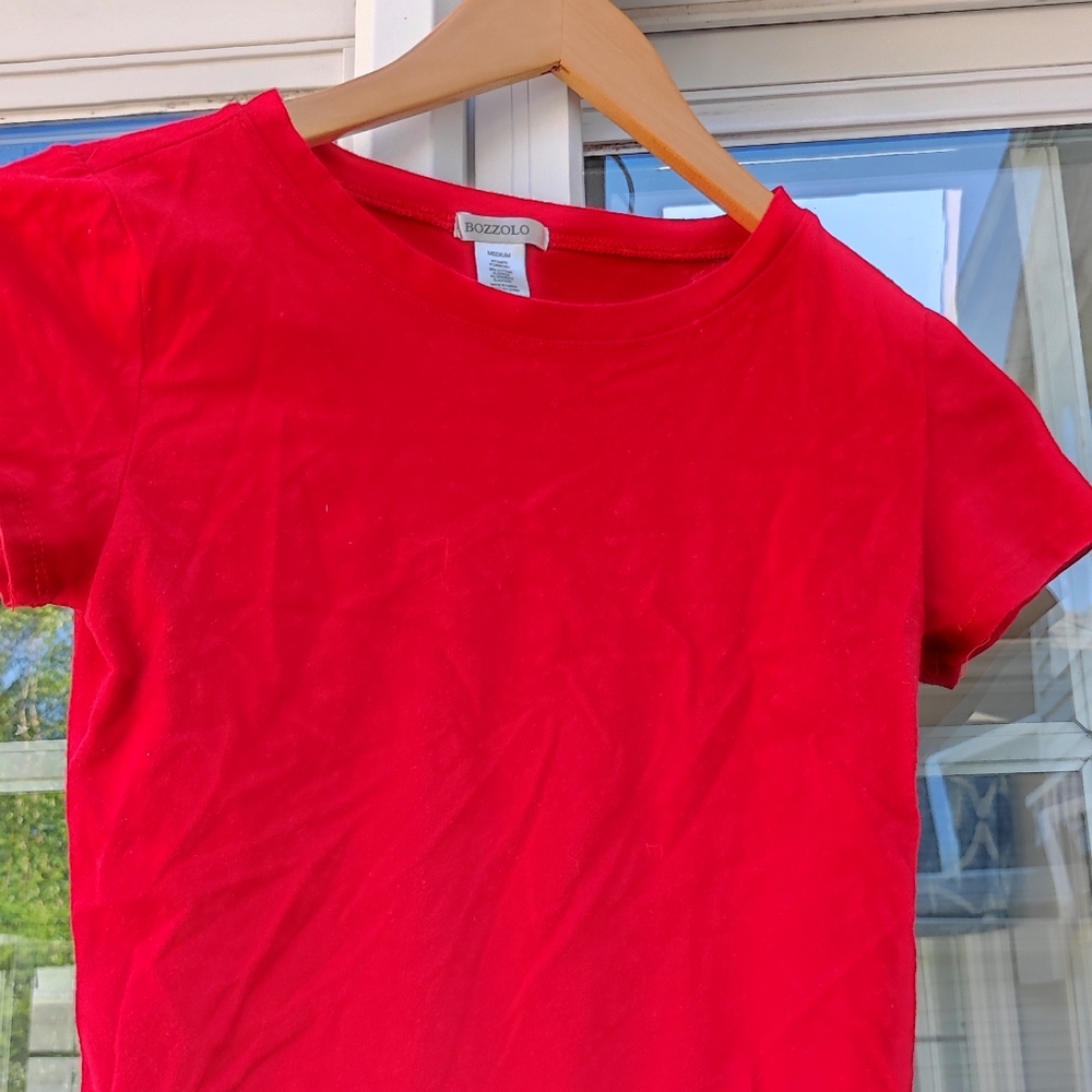 Bozzolo red short top